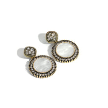 Load image into Gallery viewer, Diamond Studded Round Retro Earrings
